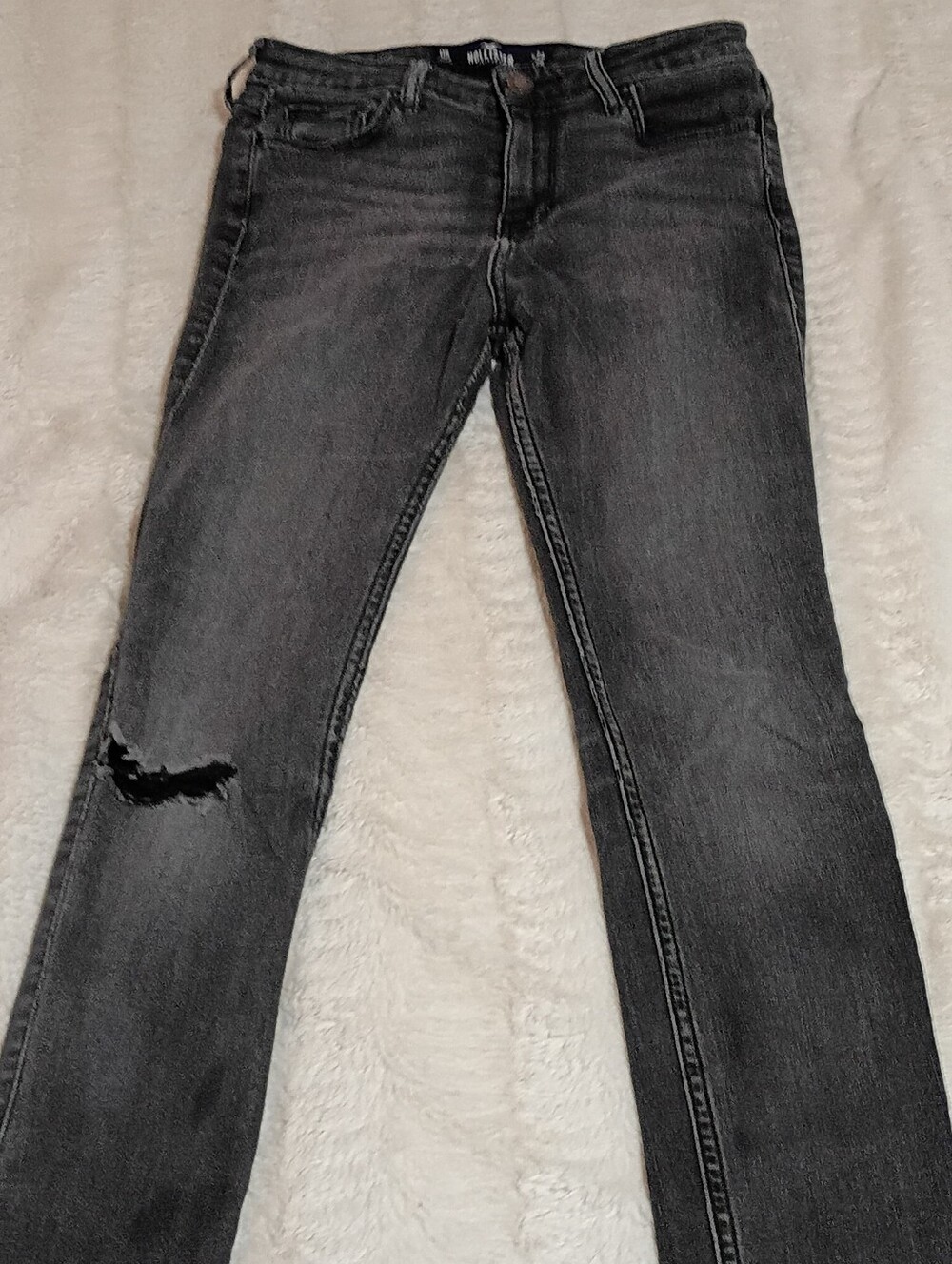Black Distressed Slim Jeans